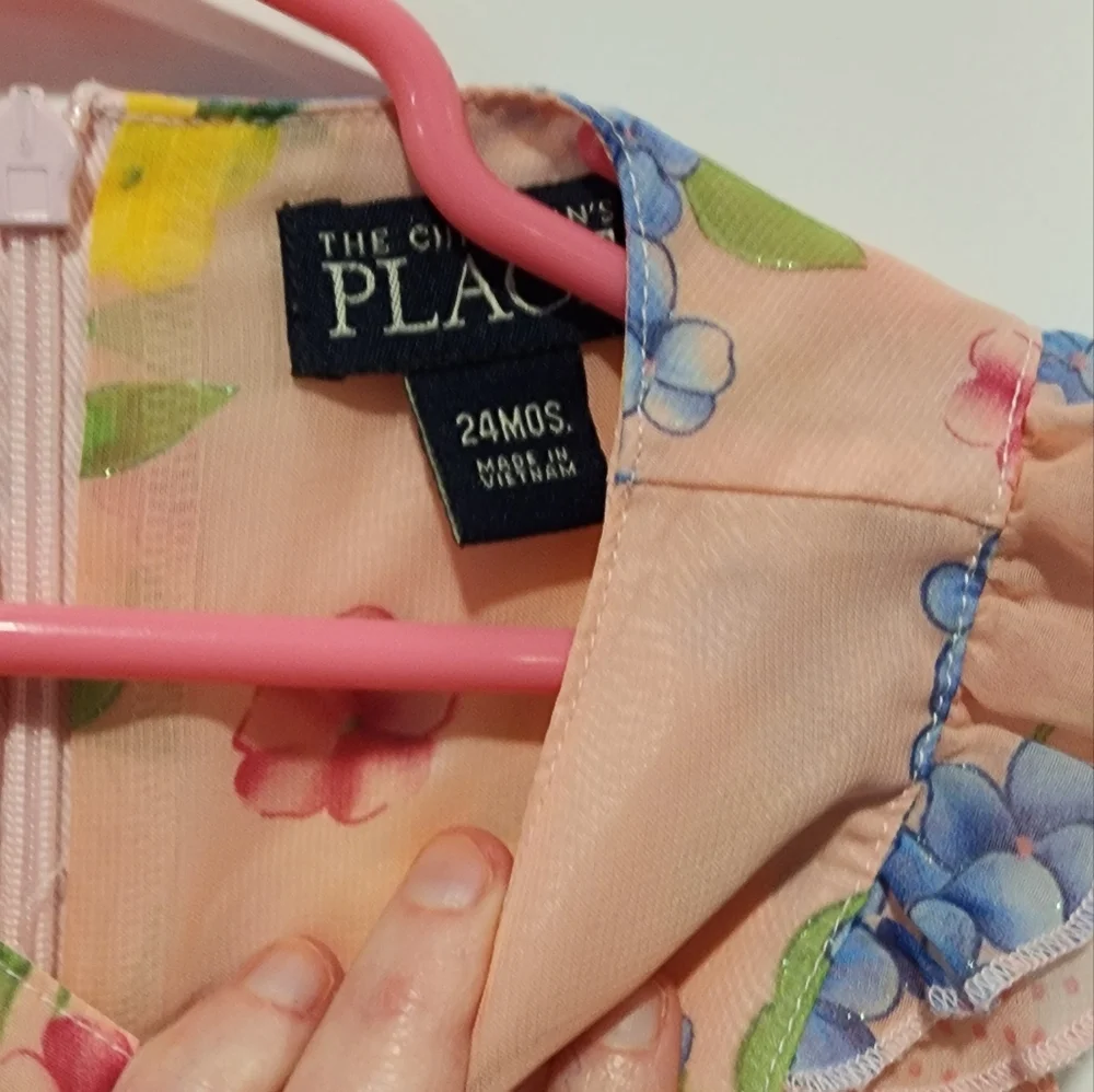 The Children's Place Pink Ruffled Tiered Y2K Sundress - Picture 4 of 7